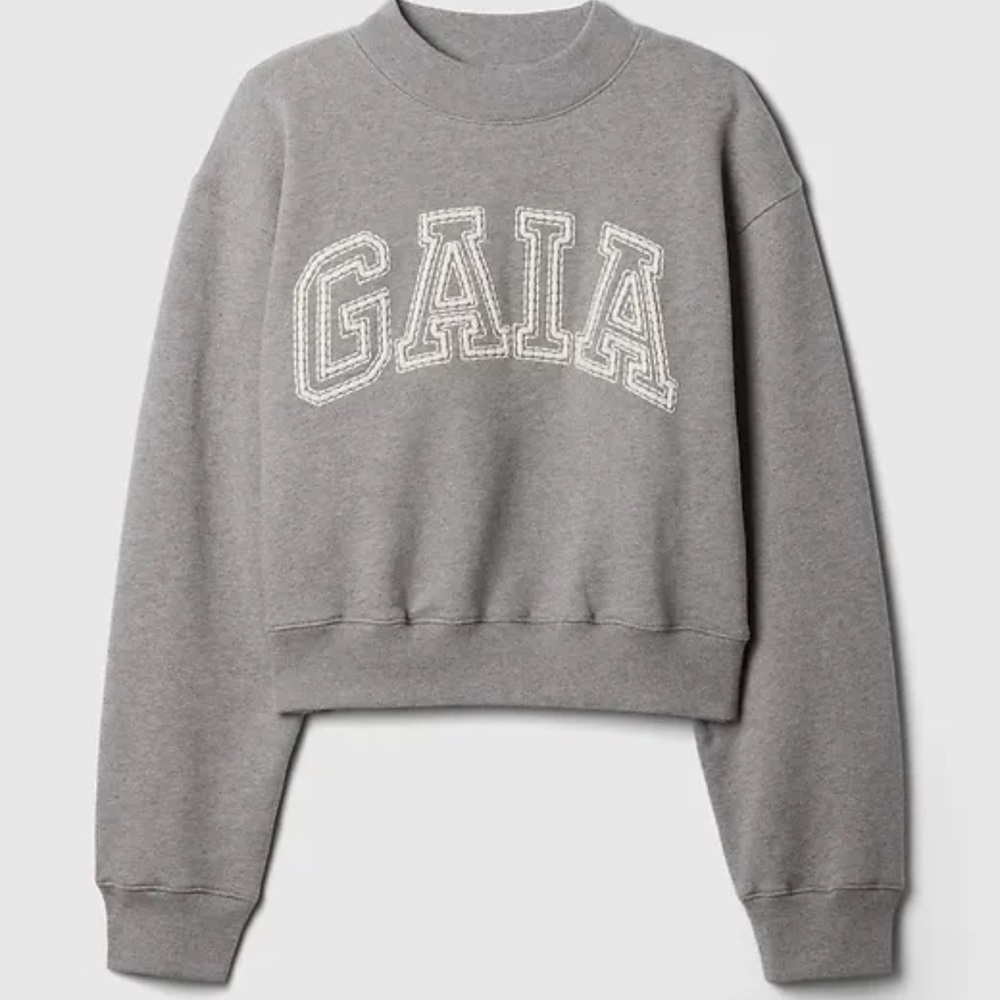 Women's Gray Crew Neck Sweater